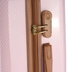 Princess Traveller Trendy Dots - Reiskoffer - Roze - M - 66cm -Bagageopslag 1200x1200 463