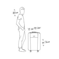 American Tourister Tracklite Spinner Reiskoffer 67 Cm - Dark Slate -Bagageopslag 1200x1200 504