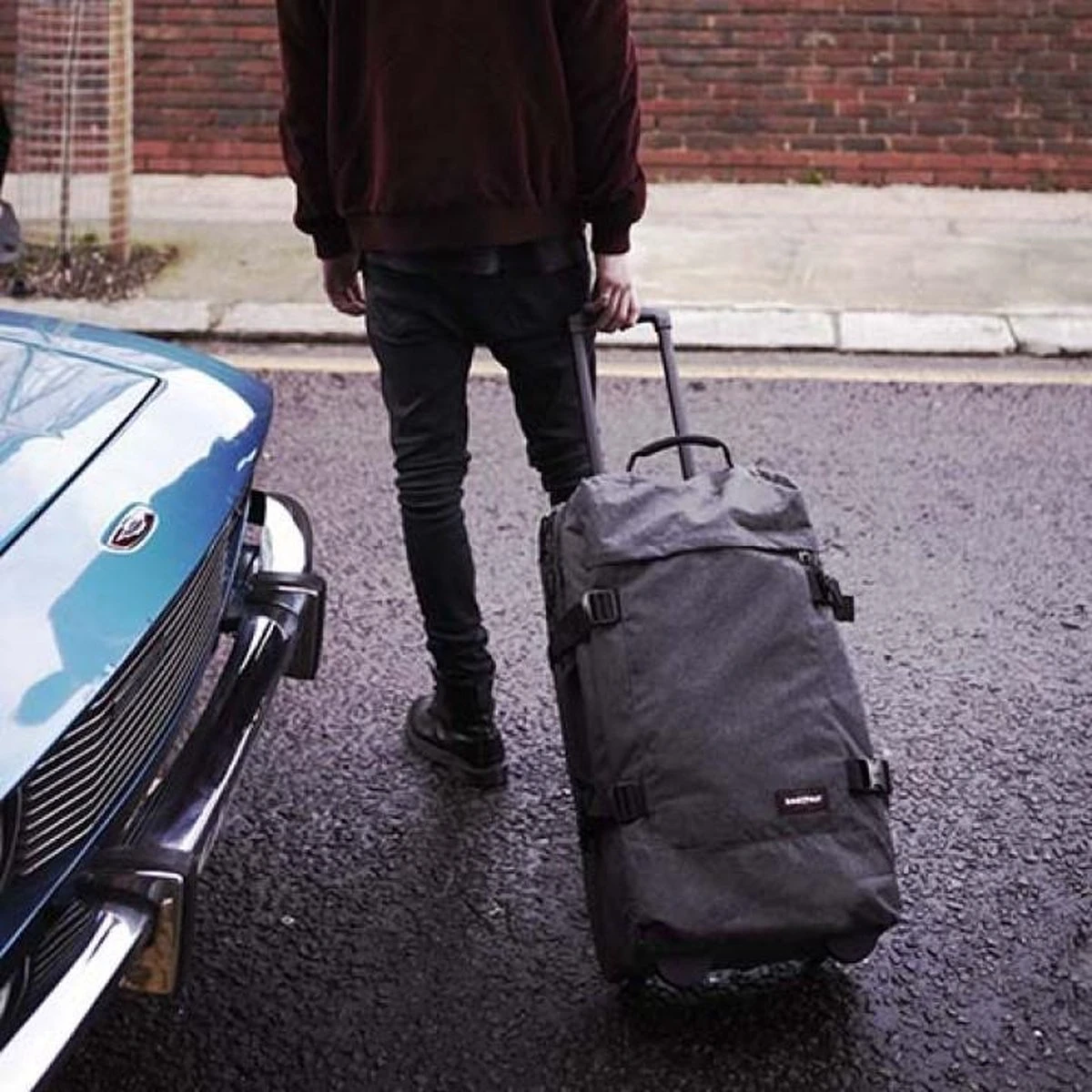 Eastpak TRANVERZ M Reiskoffer (67 X 35.5 X 30 Cm) - Black Denim 11 Eastpak TRANVERZ M Reiskoffer (67 X 35.5 X 30 Cm) - Black Denim - Afbeelding 11