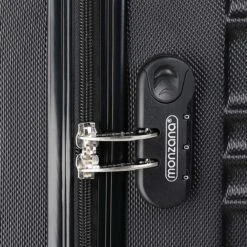 Monzana Kofferset - 4 Stuks S M L XL Met Wielen Cijferslot - Zwart -Bagageopslag 1200x1200 770