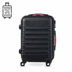 Monzana Kofferset - 4 Stuks S M L XL Met Wielen Cijferslot - Zwart -Bagageopslag 1200x1200 776