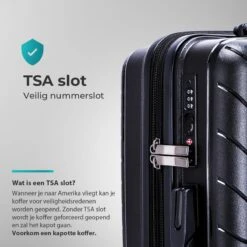 Legage Kofferset - Kofferset 3-Delig - Inclusief TSA Sloten - 1 Handbagage Koffer - Trolley - Zwart -Bagageopslag 1200x1200 851
