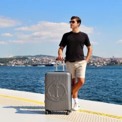 Biggdesign Ocean Ruimbagage Koffer - Reiskoffer - Grijs - Medium -Bagageopslag 1200x1200 90