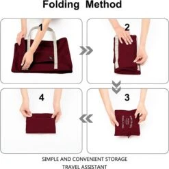 Merkloos Duffelbag - Reistas - Sporttas - Opvouwbare Reistas - Weekendtas - Rood 7 Merkloos Duffelbag - Reistas - Sporttas - Opvouwbare Reistas - Weekendtas - Rood -Bagageopslag 1200x1200 987