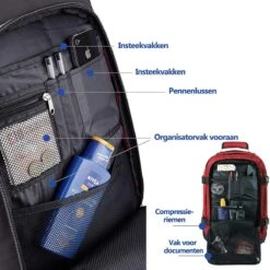 CabinMax Metz Reistas – Handbagage 20L – Rugzak – Schooltas - 40x25x20 Cm – Compact Backpack – Lichtgewicht – Oxide Rood 20 CabinMax Metz Reistas – Handbagage 20L – Rugzak – Schooltas - 40x25x20 Cm – Compact Backpack – Lichtgewicht – Oxide Rood -Bagageopslag 1200x1200 989