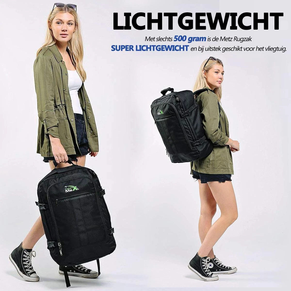 CabinMax Metz Reistas – Handbagage 20L – Rugzak – Schooltas - 40x25x20 Cm – Compact Backpack – Lichtgewicht – Oxide Rood 15 CabinMax Metz Reistas – Handbagage 20L – Rugzak – Schooltas - 40x25x20 Cm – Compact Backpack – Lichtgewicht – Oxide Rood - Afbeelding 15