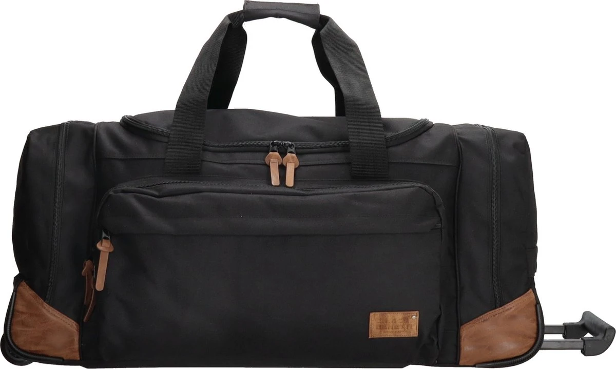 Enrico Benetti Santiago 46196 Reistas / Sporttas Met Wielen - Zwart 1 Enrico Benetti Santiago 46196 Reistas / Sporttas Met Wielen - Zwart