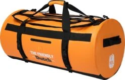 The Friendly Dutch Waterdichte Zeiltas: Oranje Waterdichte Reistassen 90 Liter Voor Zowel Heren Als Dames - Outdoor Waterproof Duffelbag, Zeiltas 90L Met Rugzakfunctie (weekendtas)