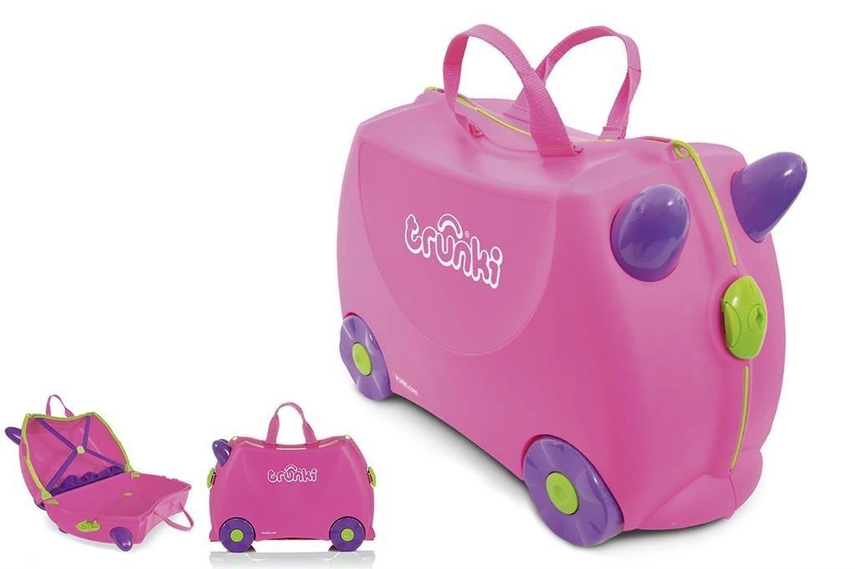 Trunki Ride-On Handbagage Koffer 46 Cm - Trixie 2 Trunki Ride-On Handbagage Koffer 46 Cm - Trixie - Afbeelding 2