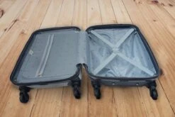 MuchoWow® Koffer - Marmer - Groen - Lijn - Past Binnen 55x40x20 Cm En 55x35x25 Cm - Handbagage - Trolley - Fotokoffer - Cabin Size - Print -Bagageopslag 1200x800 21