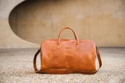 NEGOTIA Delta - Leren Weekendtas - Leren Reistas - Duffel Bag - 100% Luxe Top-Grain Leer - Bruin -Bagageopslag 1200x800 74