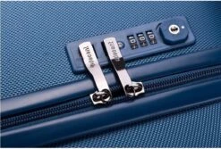 Decent Tranporto-One Medium Koffer - 66 Cm - TSA Slot - Dark Blue -Bagageopslag 1200x809