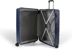 ©TROLLEYZ - Amsterdam No.9 - Reiskoffer 78cm Met TSA Slot - Dubbele Wielen - 360° Spinners - 100% ABS - Reiskoffer In Ocean Blue -Bagageopslag 1200x818 1