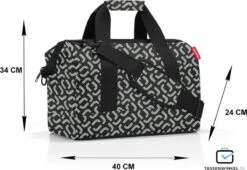 Reisenthel Allrounder M Reistas Sporttas - 18L - Signature Black Zwart -Bagageopslag 1200x825 1