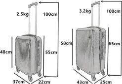 SB Travelbags Kofferset - 2 Delige -Licht Roze - 65cm/55cm -Bagageopslag 1200x831 3