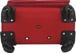SB Travelbags Bagage Stoffen Koffer 75cm 4 Wielen Trolley - Rood -Bagageopslag 1200x837