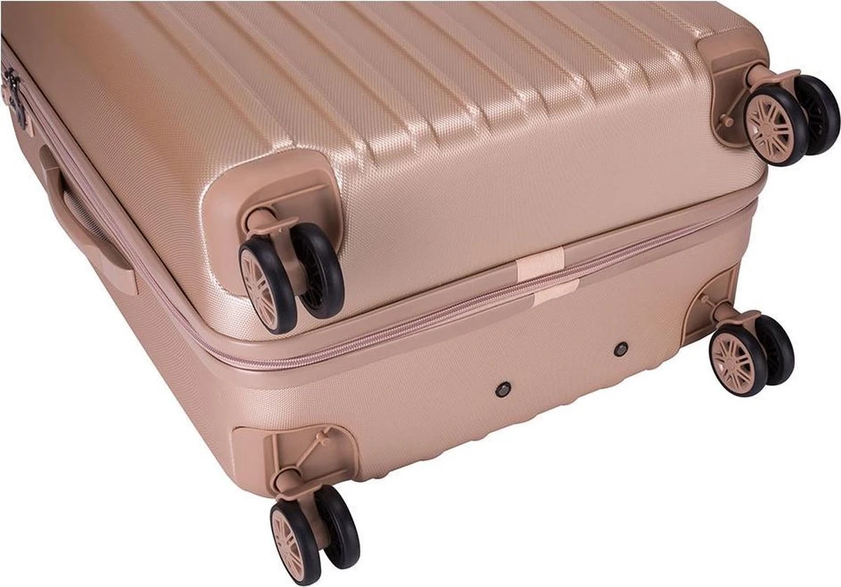 Decent Tranporto-One Handbagage Koffer 55 Cm - Zalmroze 7 Decent Tranporto-One Handbagage Koffer 55 Cm - Zalmroze - Afbeelding 7