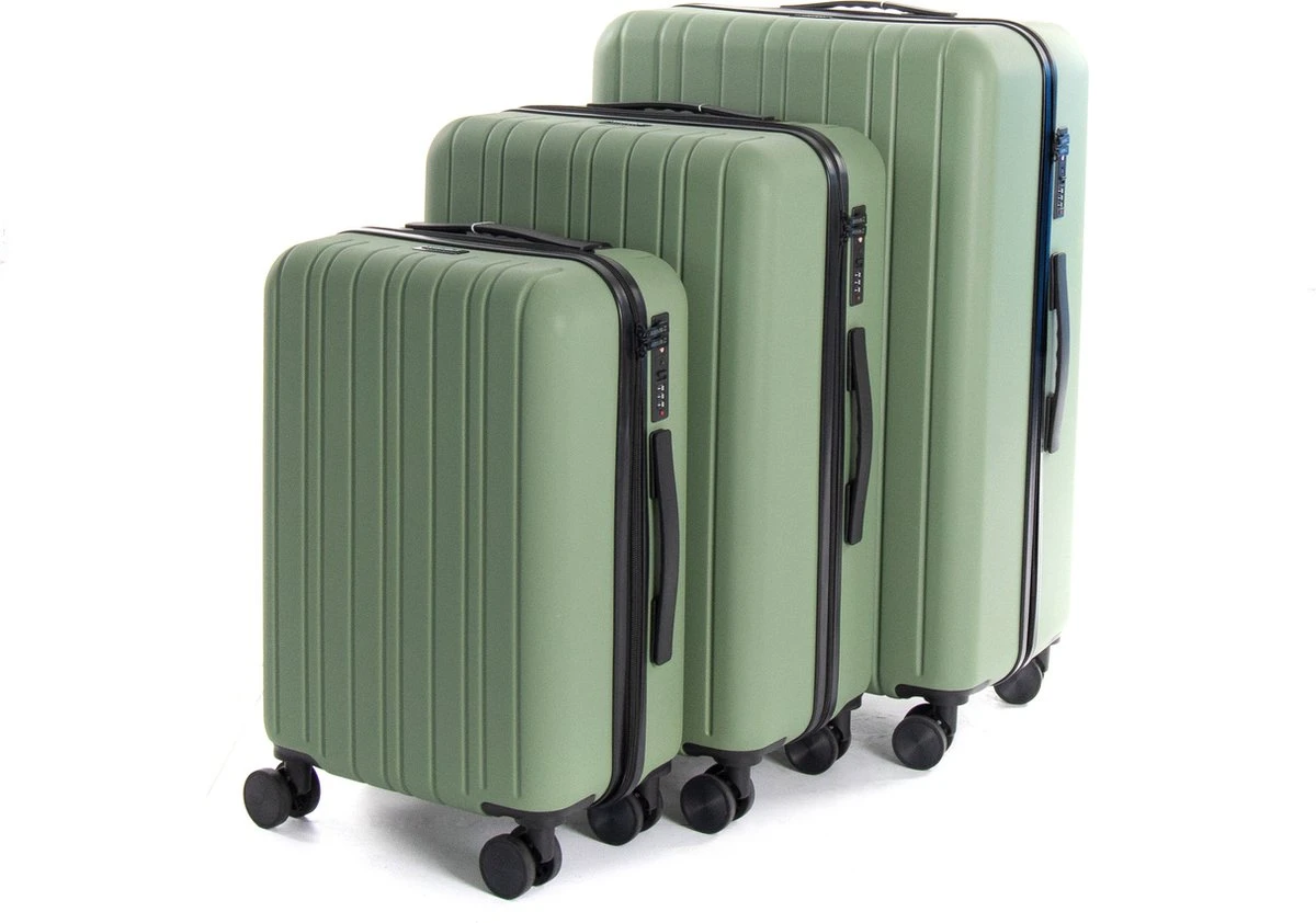 AttitudeZ Azur Handbagage Olijfgroen 55cm - TSA-slot 4 AttitudeZ Azur Handbagage Olijfgroen 55cm - TSA-slot - Afbeelding 4