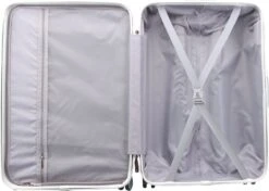 Royal Swiss - Reis Koffer - 56cm - Cijferslot- Lichtgewicht Koffer - 4 Wielen- Zilver -Bagageopslag 1200x856