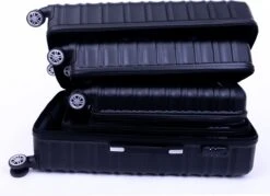 Tobeyz - Kofferset - 3-delig Zwart Handbagage - Verrijdbaar Op 4 Wielen - Stevig ABS - Lichtgewicht, Trolley -Bagageopslag 1200x872 2