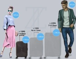 ©TROLLEYZ - Florence No.7 - Trolley - 55cm Met TSA Slot - Dubbele Wielen - 360° Spinners - 100% ABS - Handbagage Koffer In Night Black -Bagageopslag 1200x940