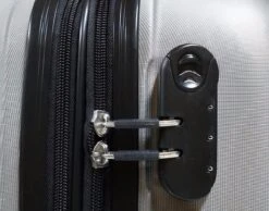 SB Travelbags 'Expandable' Handbagage Koffer 53cm 4 Wielen Trolley - Zilver -Bagageopslag 1200x942