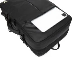 HEANVER Travel Elite - Reistas Handbagage - Weekendtas - 17inch Laptop Rugzak - Backpack Waterafstotend - 30L / 60 Liter Tas - Zwart / Antraciet -Bagageopslag 1200x948 1