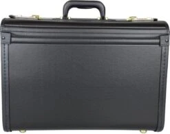 Pilotenkoffer Zonder Wiel - Kunstleer Zwart - Grote Piloten Koffer Met Laptopvak En Cijferslot - Kantoor Koffer - Werk Koffer -Bagageopslag 1200x948