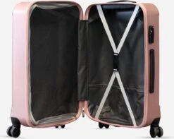 ©TROLLEYZ - Bali No.22 - Reiskoffer 69cm Met TSA Slot - Dubbele Wielen - 360° Spinners - 100% ABS - Reiskoffer In Cosmopolitan Pink -Bagageopslag 1200x955 1