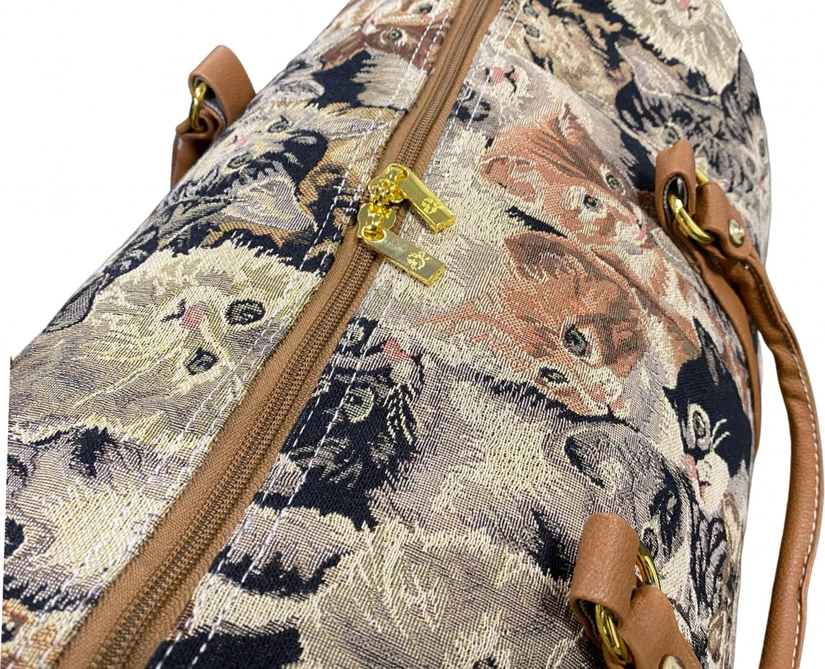 Leonardo Weekendtas Cats 50Liter Limited Edition - Reistas - 50x30x30 - Duffelbag Poes Kittens 4 Leonardo Weekendtas Cats 50Liter Limited Edition - Reistas - 50x30x30 - Duffelbag Poes Kittens - Afbeelding 4