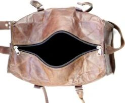 Duffeltas Weekendtas 50 X 24 X 24 Cm - Echte Leder - Cognac Bruin Leder – Reistas - Sporttas -Bagageopslag 1200x987 2