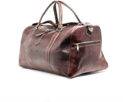 Leren Weekendtas Bruin - Reistas - Weekender - Duffle Bag - Studs & Stones