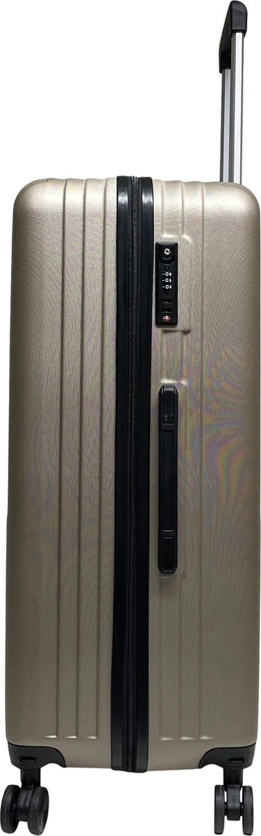 Royalty Rolls Amsterdam L Reiskoffer 74 Cm - 81 Liter - Champagne 4 Royalty Rolls Amsterdam L Reiskoffer 74 Cm - 81 Liter - Champagne - Afbeelding 4