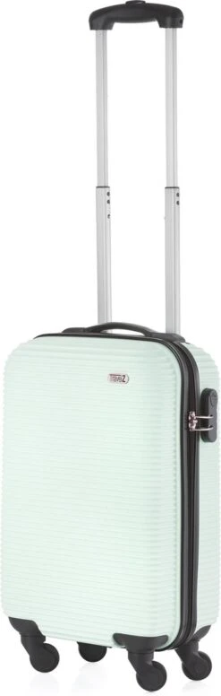 TravelZ Horizon Handbagagekoffer - 54cm Handbagage Trolley Met Gevoerde Binnenkant - Mint -Bagageopslag 382x1200