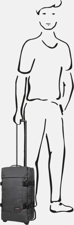 Eastpak TRANVERZ S Reiskoffer, Handbagage (51 X 32.5 X 23 Cm) - Black Denim -Bagageopslag 395x1200