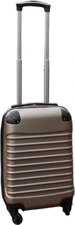 Travelerz Kofferset 3 Delig Met Wielen En Cijferslot - Handbagage Koffers - ABS - Champagne -Bagageopslag 403x1200 1