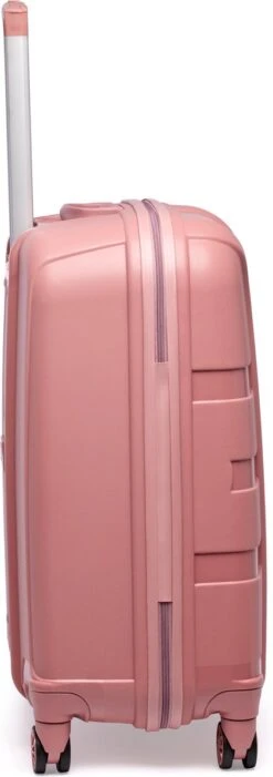 ©TROLLEYZ - Paris No.5 - Reiskoffer - 69cm Met TSA Slot - Dubbele Wielen - 360° Spinners - 100% Polypropyleen - Reiskoffer In Rose Blush -Bagageopslag 423x1200