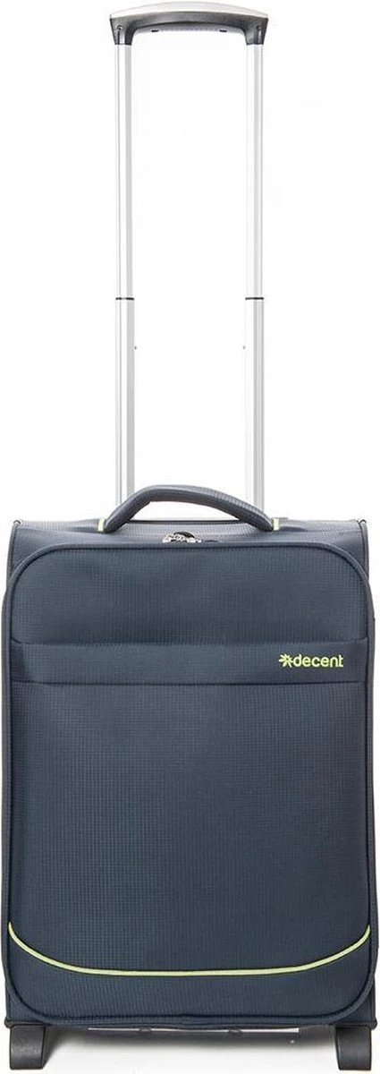Decent Handbagage Koffer / Trolley / Reiskoffer - 50 Cm - 35 Liter - Polyester - Super-Light - Blauw 1 Decent Handbagage Koffer / Trolley / Reiskoffer - 50 Cm - 35 Liter - Polyester - Super-Light - Blauw