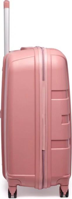 ©TROLLEYZ - Paris No.5 - Reiskoffer - 78cm Met TSA Slot - Dubbele Wielen - 360° Spinners - 100% Polypropyleen - Reiskoffer In Rose Blush -Bagageopslag 435x1200 3