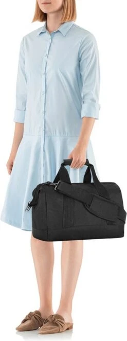 Reisenthel Allrounder M Reistas Sporttas - 18L - Baroque Marble Zwart -Bagageopslag 447x1200