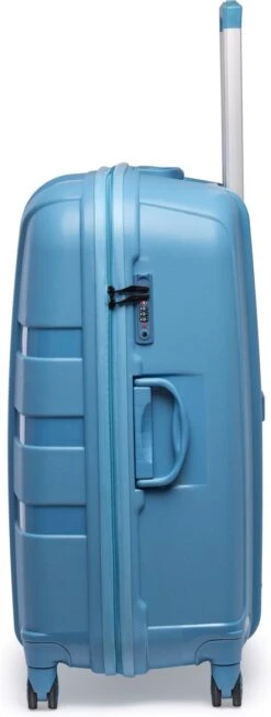 ©TROLLEYZ - Paris No.5 - Reiskoffer - 78cm Met TSA Slot - Dubbele Wielen - 360° Spinners - 100% Polypropyleen - Reiskoffer In Ice Blue -Bagageopslag 454x1200 3