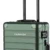 CarryOn ULD Handbagage - Luxe Aluminium Trolley 55cm - Dubbel TSA Slot - Dubbele Wielen - Groen