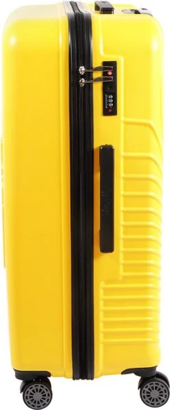 Biggdesign Cats Handbagage - Koffer - Reiskoffer - Geel - Klein -Bagageopslag 500x1200