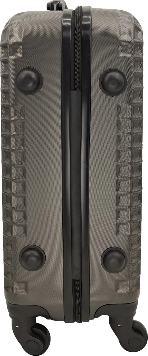 SB Travelbags Handbagage Koffer 55cm 4 Wielen Trolley - Donker Grijs 2 SB Travelbags Handbagage Koffer 55cm 4 Wielen Trolley - Donker Grijs - Afbeelding 2