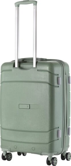 TravelZ Big Bars Reiskoffer 68 Cm Met Dubbele Wielen - Trolley Koffer Met TSA-slot - Olijf -Bagageopslag 513x1200