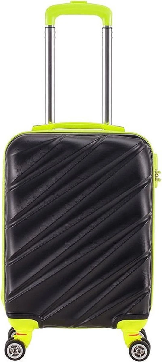 Decent Lumi Fix Handbagage Koffer - 55 Cm - Black/Lemon 1 Decent Lumi Fix Handbagage Koffer - 55 Cm - Black/Lemon