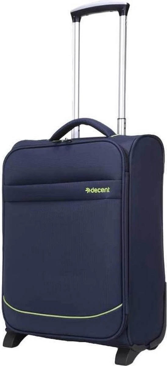 Decent Handbagage Koffer / Trolley / Reiskoffer - 50 Cm - 35 Liter - Polyester - Super-Light - Blauw 8 Decent Handbagage Koffer / Trolley / Reiskoffer - 50 Cm - 35 Liter - Polyester - Super-Light - Blauw - Afbeelding 8