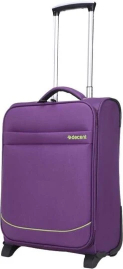 Decent Handbagage Koffer Super-Light 50 - Paars -Bagageopslag 551x1200