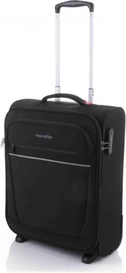 Travelite Cabin 2 Wheel Trolley Black -Bagageopslag 557x1200 1