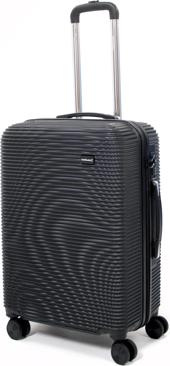 AttitudeZ Air-Z Reiskoffer Medium Zwart 67cm - TSA-slot 1 AttitudeZ Air-Z Reiskoffer Medium Zwart 67cm - TSA-slot